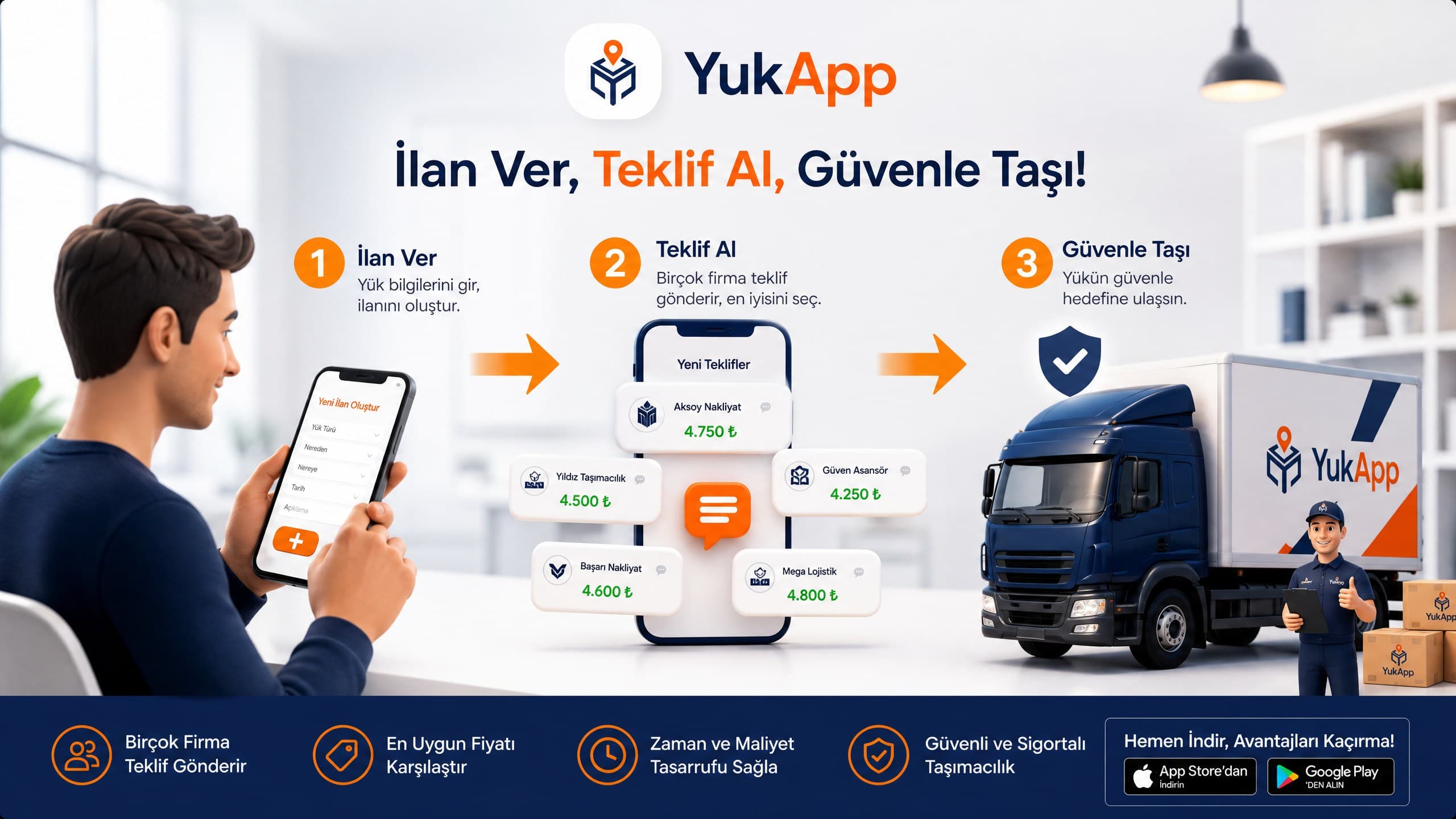 YukApp — binlerce mutlu kullanıcı ve 81 ilde profesyonel iş ortağı